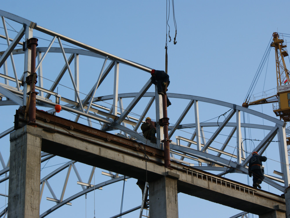 Блока ферм на транспортной тележке