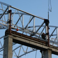 Блока ферм на транспортной тележке