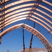 Завершение монтажа связевого блока.